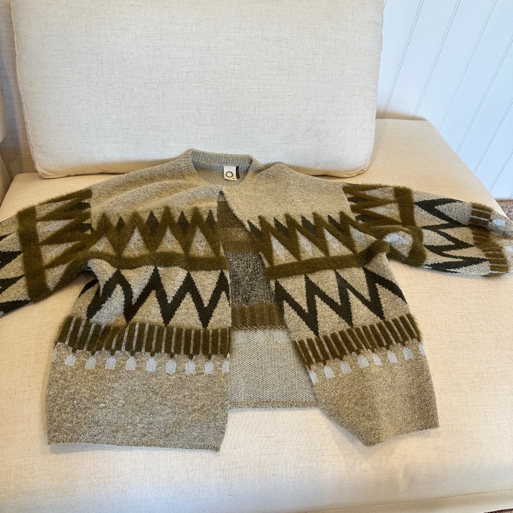 Anthropologie Akemi + Kin Tribal Print Cardigan Sweater O/S